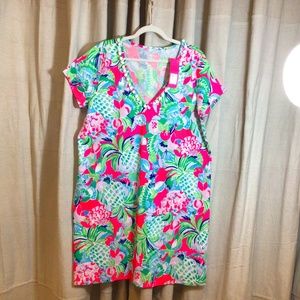 Lilly Pulitzer dress pink pineapple pattern new with tags plus size xxl